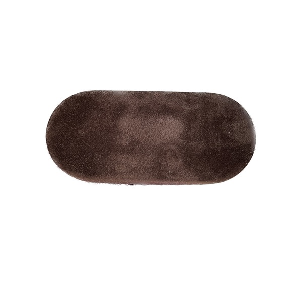 New Tom Ford Brown Suede Medium Clamshell Eye Glasses Case and Box - Picture 5 of 5